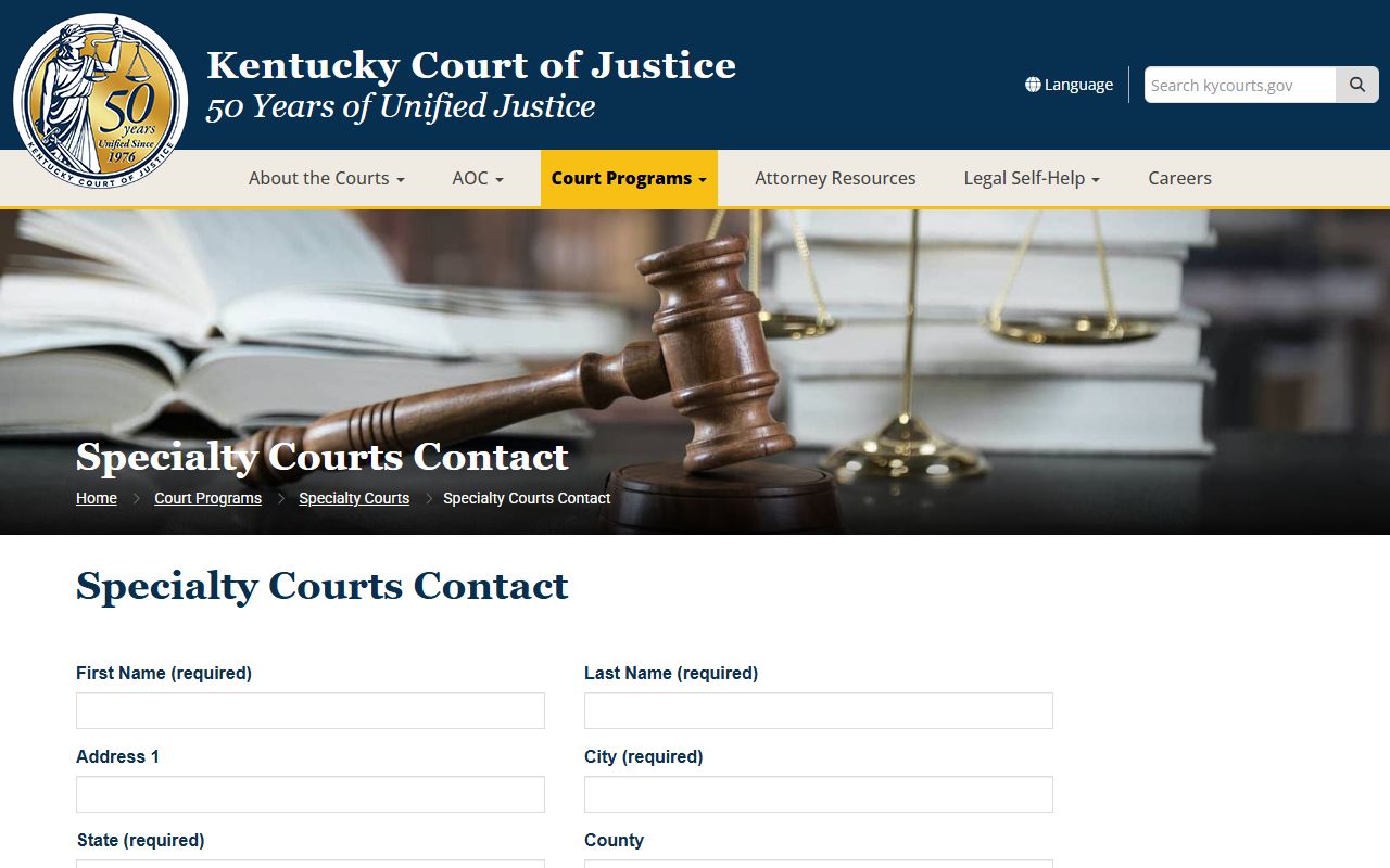 Martin County criminal court records specialty courts contact