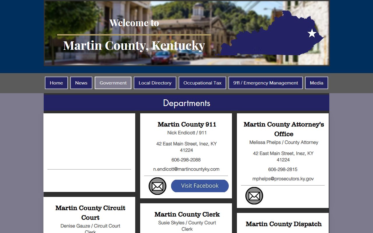 Martin County court records county departments and local offices